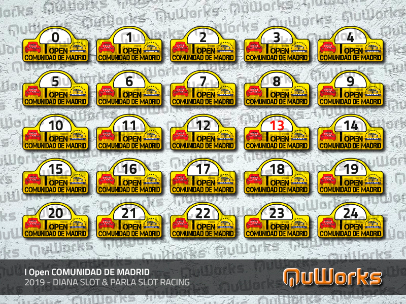 DORSALES - I Open Comunidad de Madrid